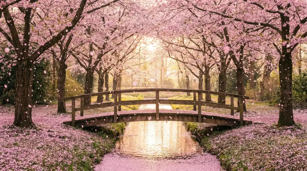 樱花桥畔 - 寄宿日记36你也想做吧 唯美风景